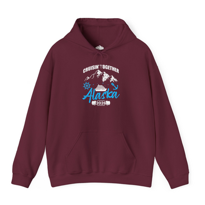 Alaska Cruise Group Adventure Shirt Hoodie – Maroon – Alaska Cruise Shirts