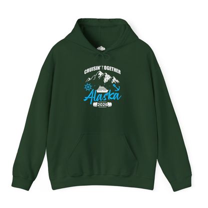 Alaska Cruise Group Adventure Shirt Hoodie – Forest Green – Alaska Cruise Shirts