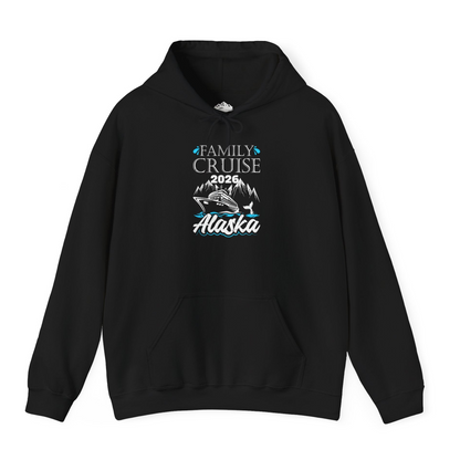 Alaska Family Cruise Shirt Hoodie – Black – Alaska Cruise Shirts