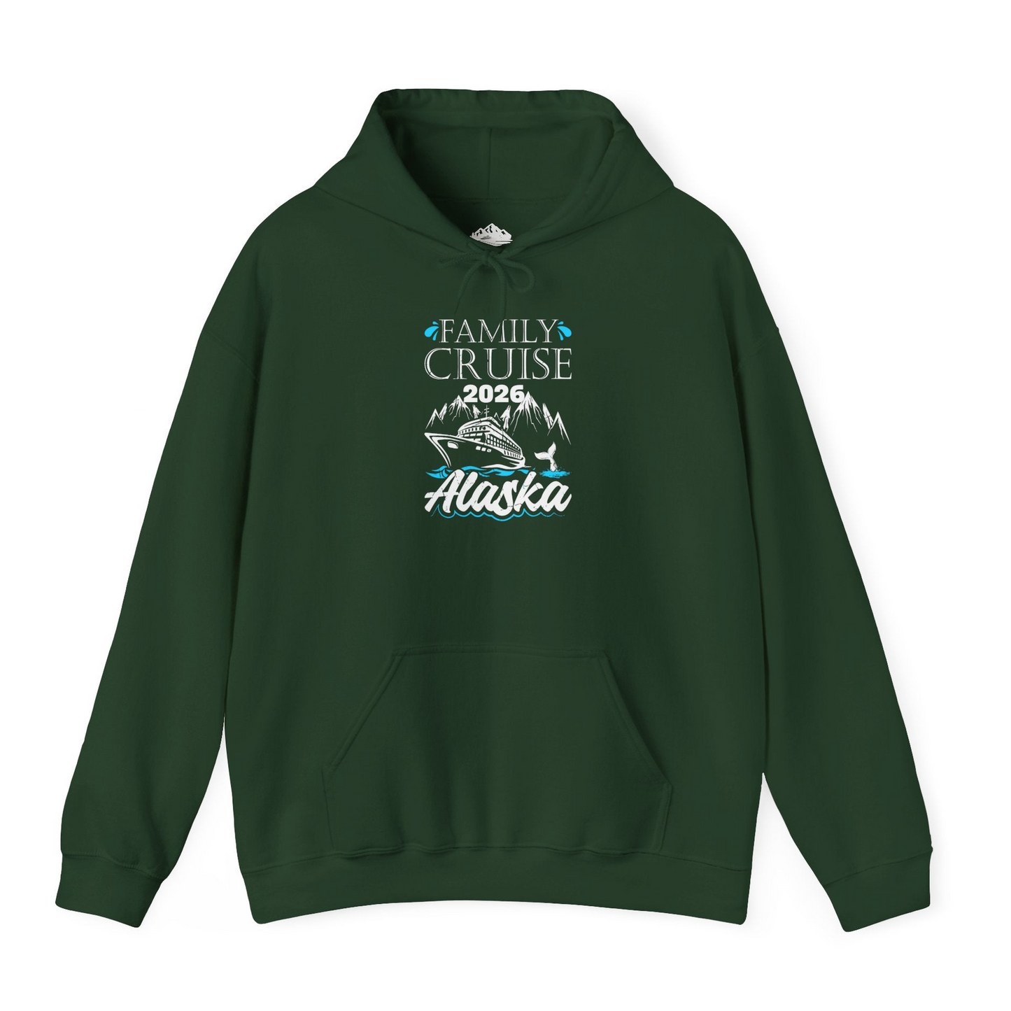 Alaska Family Cruise Shirt Hoodie – Forest Green – Alaska Cruise Shirts