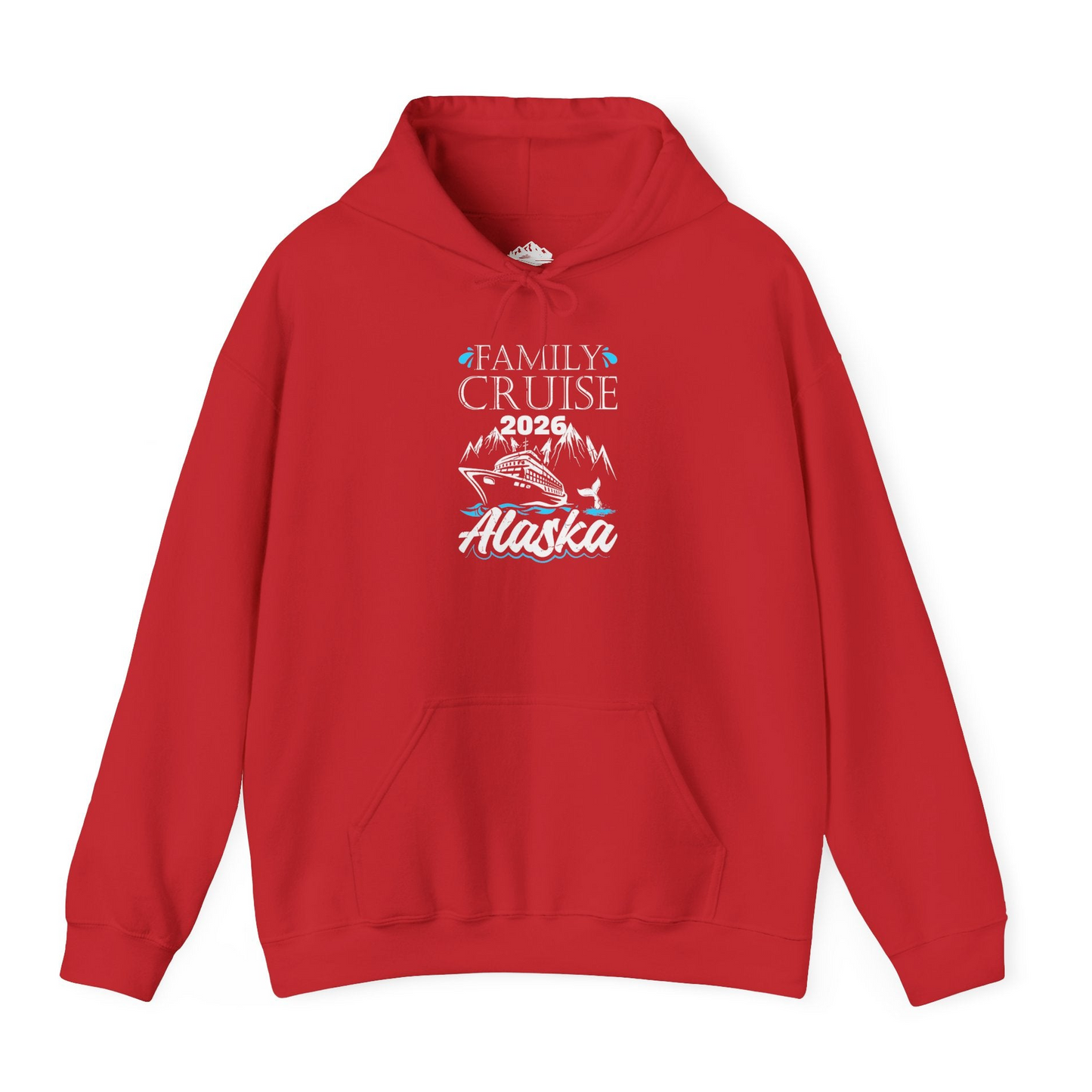 Alaska Family Cruise Shirt Hoodie – Red – Alaska Cruise Shirts