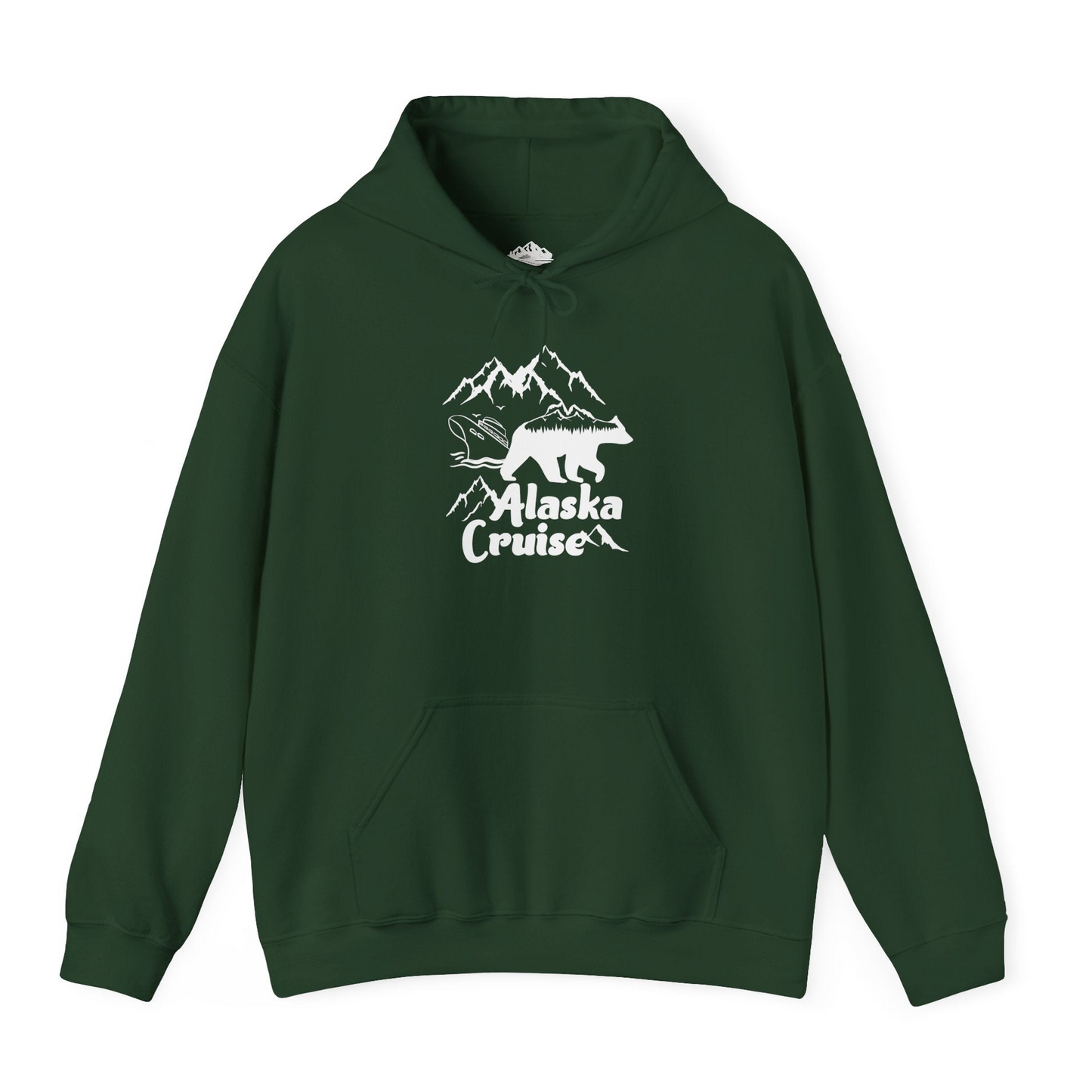 Alaska Cruise Shirt Hoodie – Forest Green – Alaska Cruise Shirts