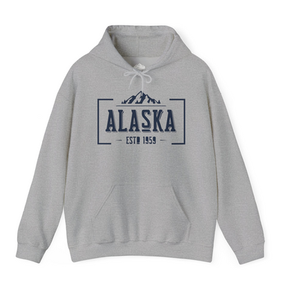 Alaska Mountain Vintage Shirt Hoodie – Sport Grey – Alaska Cruise Shirts