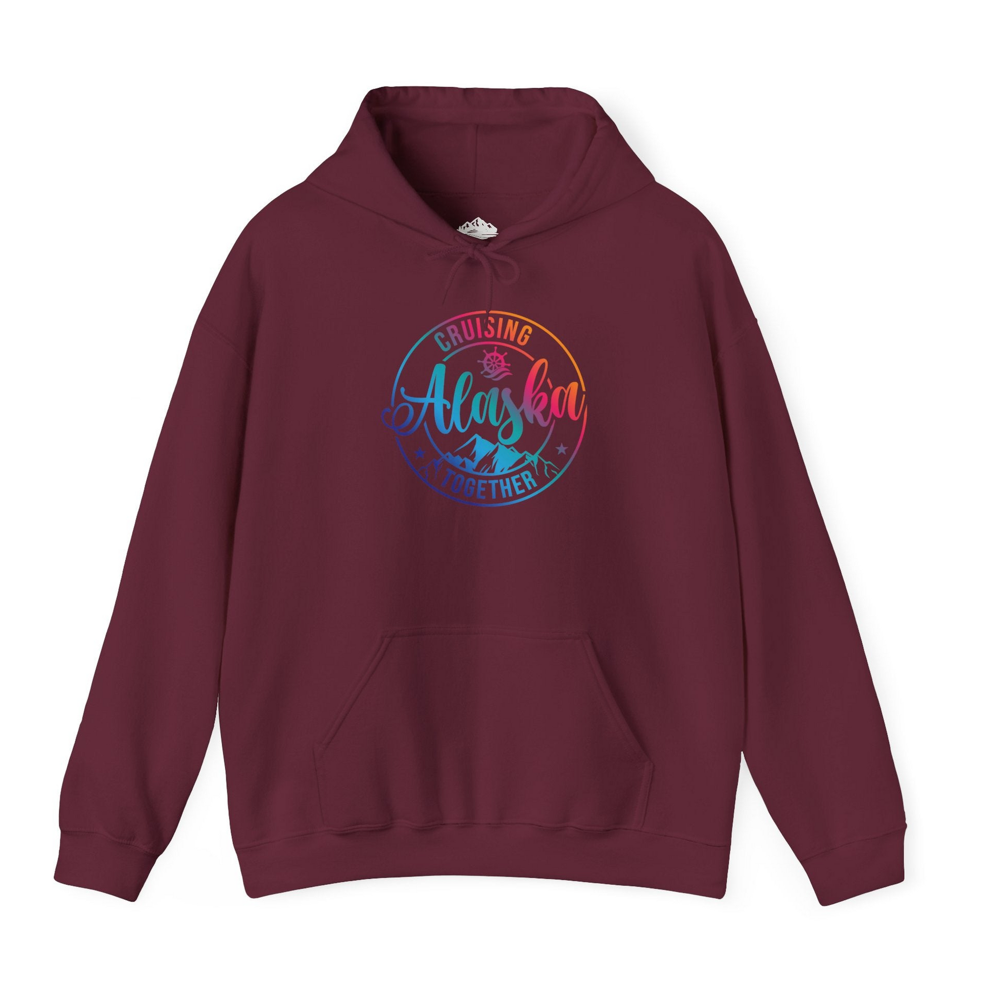 Cruising Alaska Together Shirt Hoodie – Maroon – Alaska Cruise Shirts
