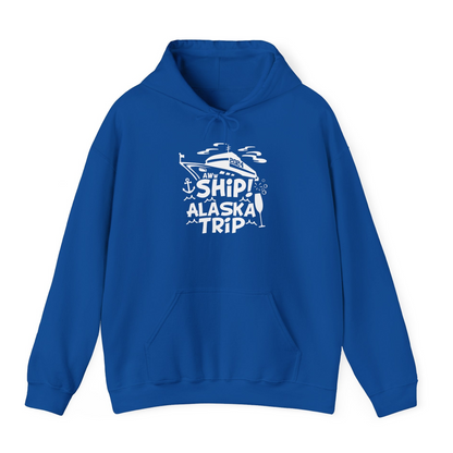 Aww Ship Alaska Cruise Shirt Hoodie – Royal – Alaska Cruise Shirts