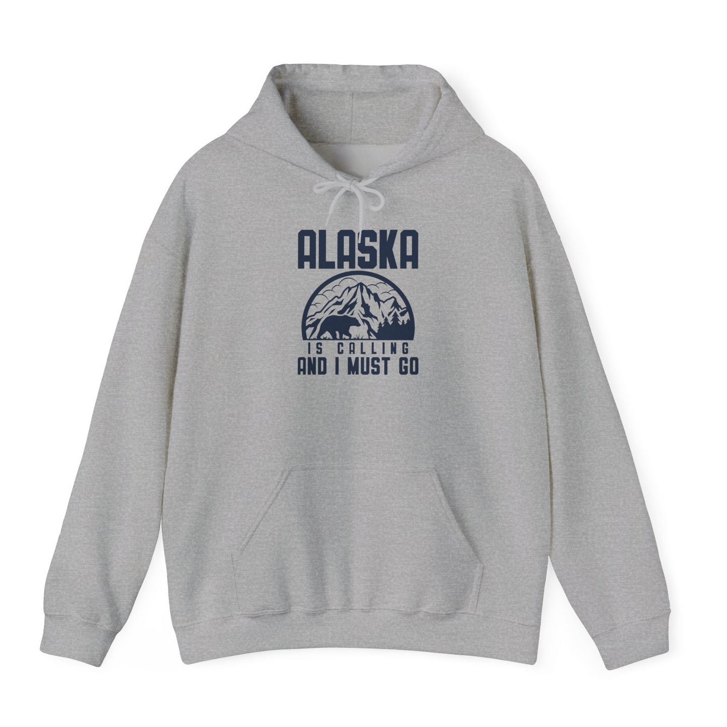 Alaska Is Calling Shirt Hoodie – Sport Grey – Alaska Cruise Shirts