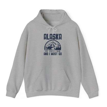 Alaska Is Calling Shirt Hoodie – Sport Grey – Alaska Cruise Shirts