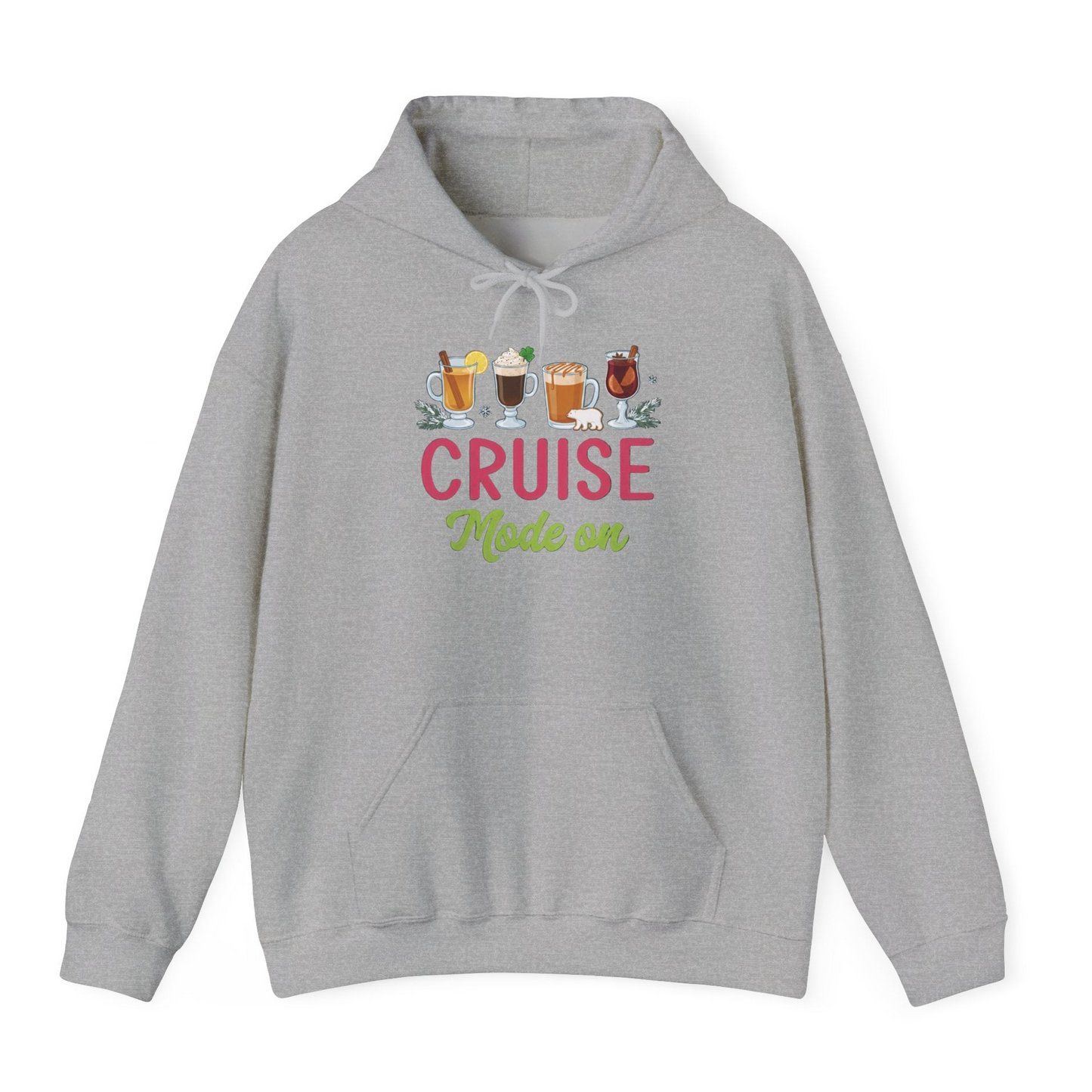 Cruise Mode On Shirt Hoodie – Sport Grey – Alaska Cruise Shirts