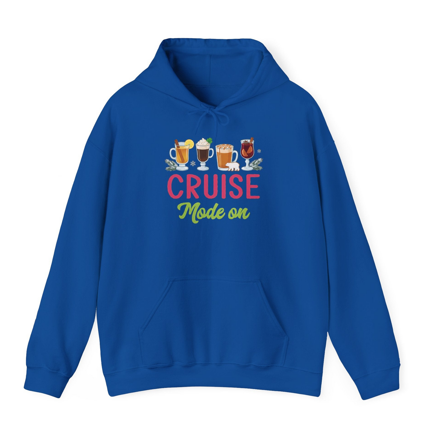 Cruise Mode On Shirt Hoodie – Royal – Alaska Cruise Shirts