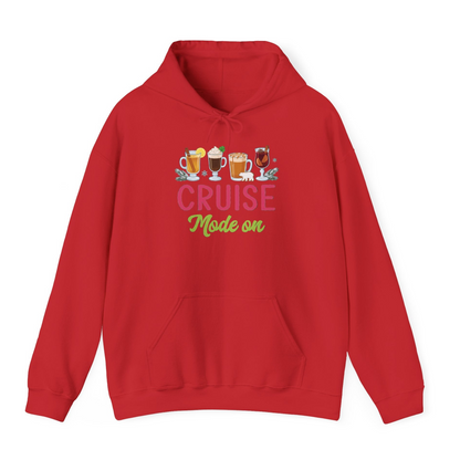 Cruise Mode On Shirt Hoodie – Red – Alaska Cruise Shirts