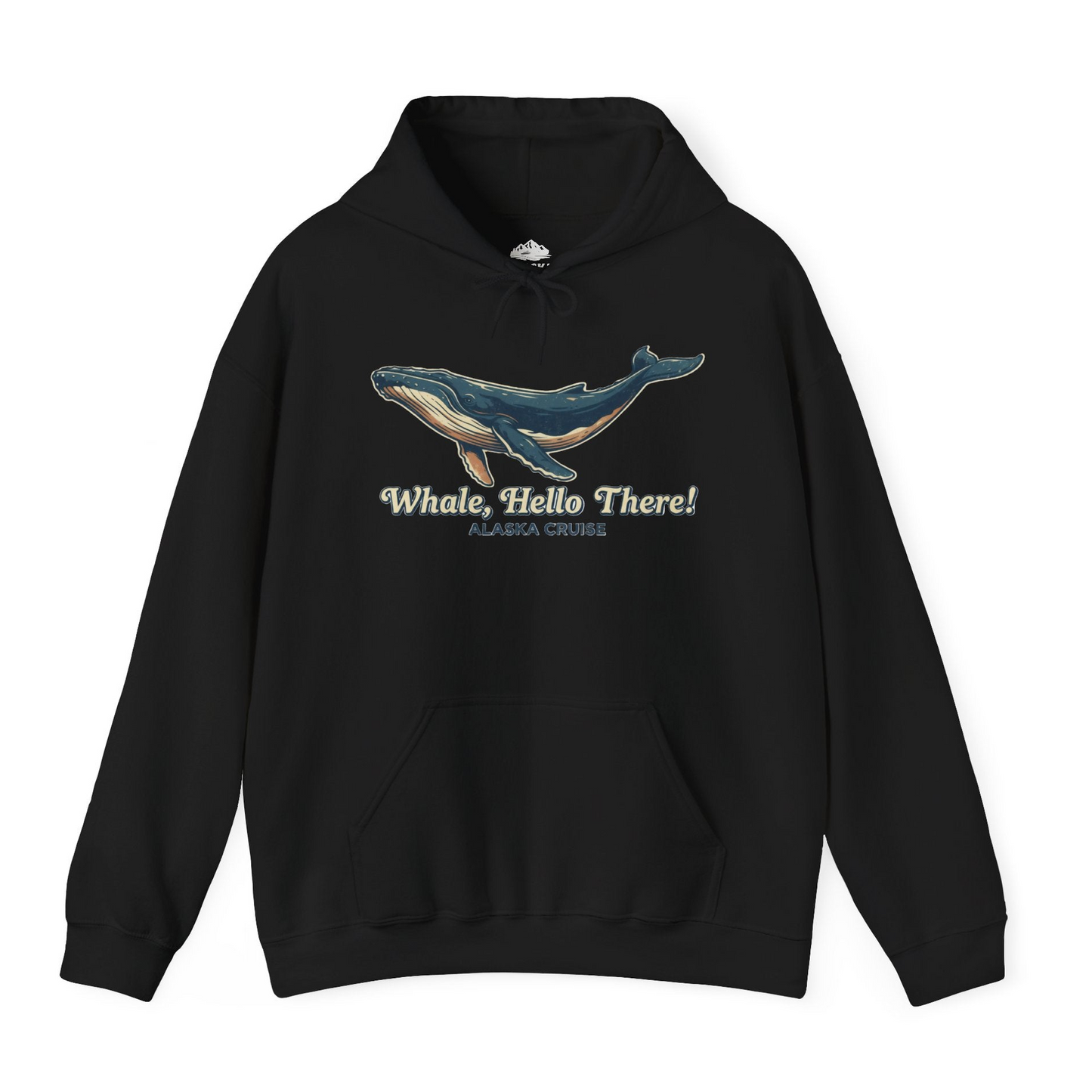Whale Hello There Alaska Cruise Shirt Hoodie – Black – Alaska Cruise Shirts
