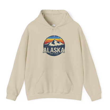 Alaska Vintage hoodie Hoodie – Sand – Alaska Cruise Shirts