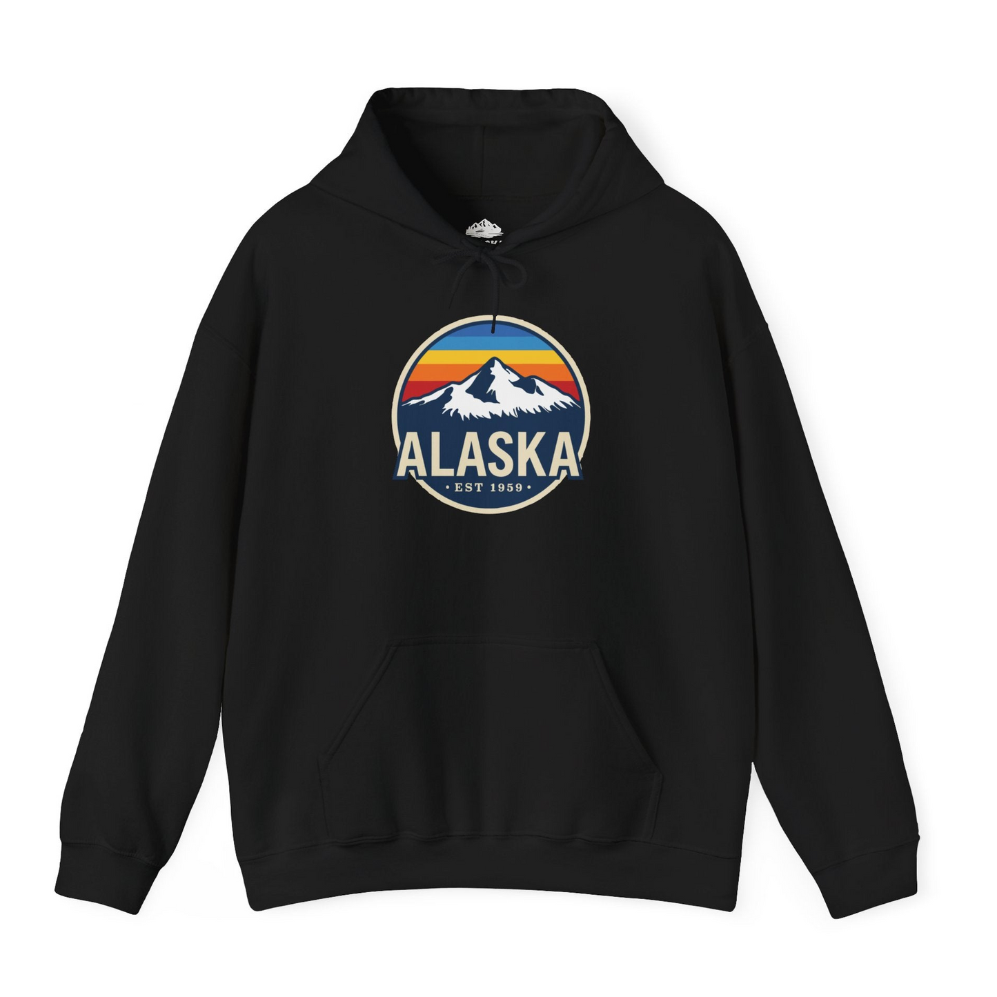 Alaska Vintage Shirt Hoodie – Black – Alaska Cruise Shirts