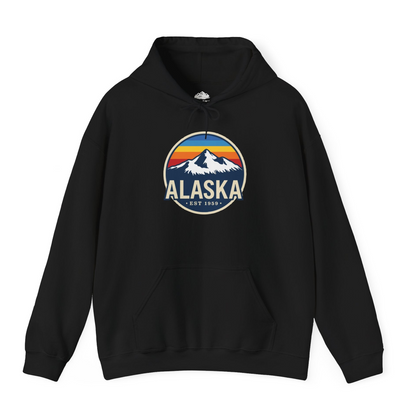 Alaska Vintage Shirt Hoodie – Black – Alaska Cruise Shirts