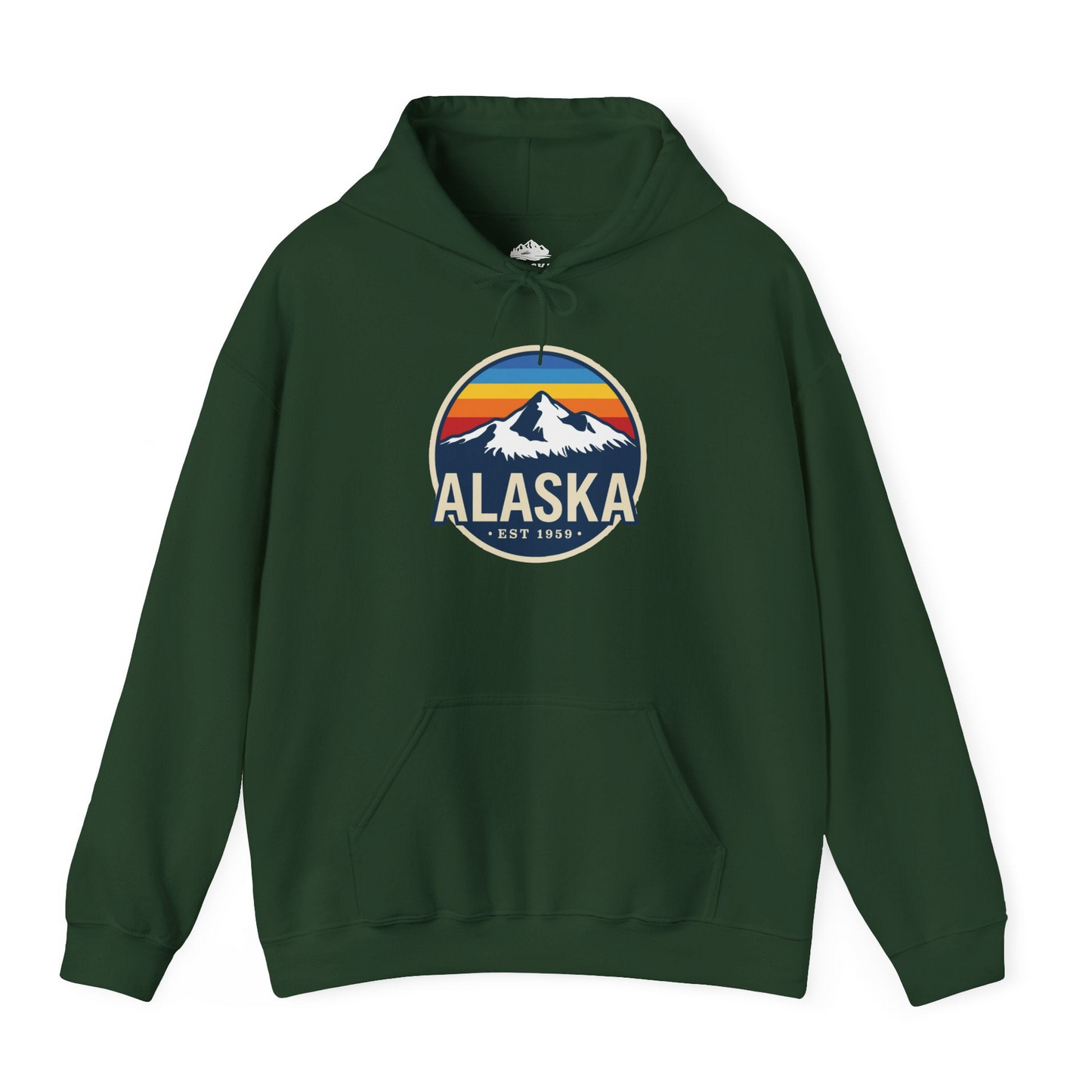 Alaska Vintage Shirt Hoodie – Forest Green – Alaska Cruise Shirts