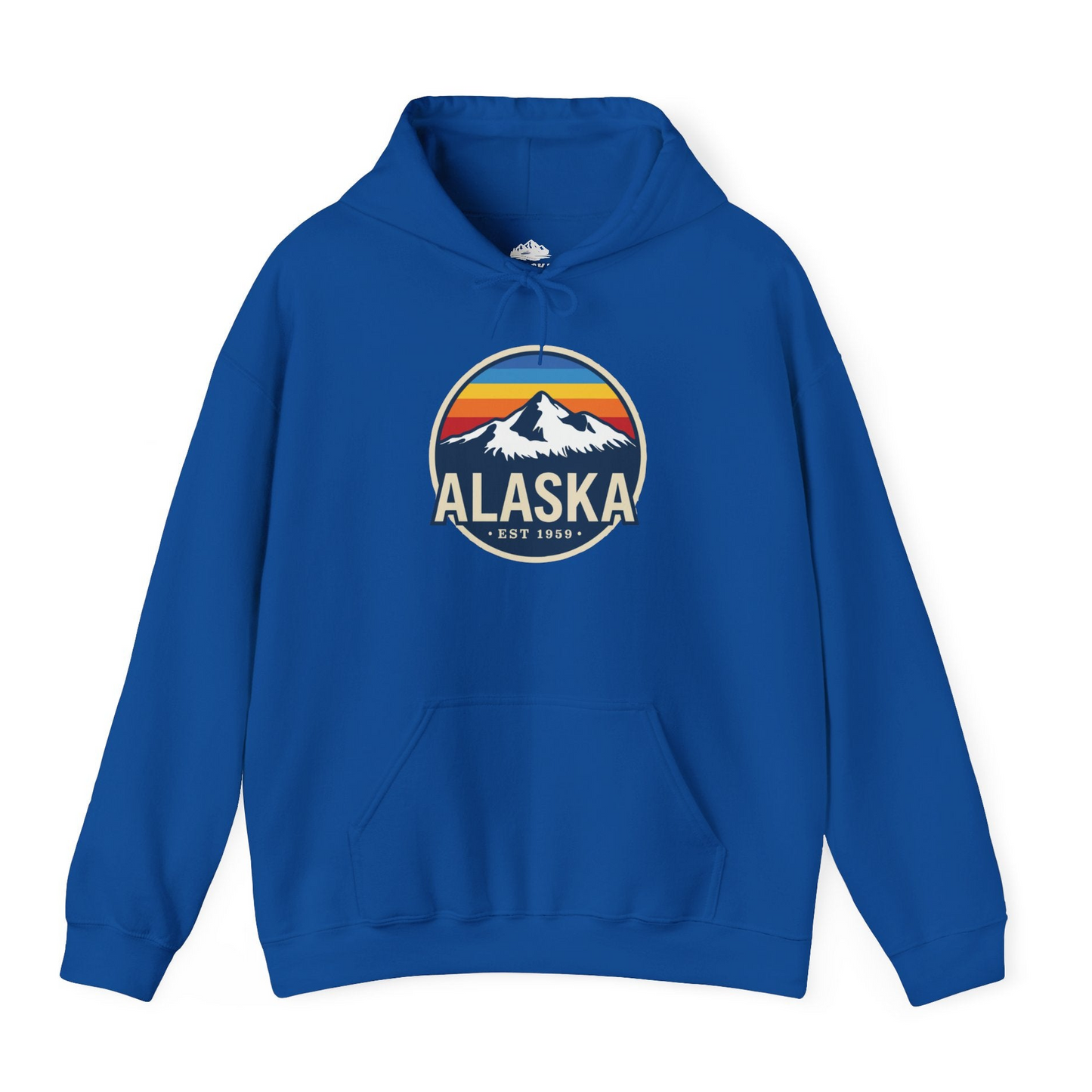 Alaska Vintage Shirt Hoodie – Royal – Alaska Cruise Shirts
