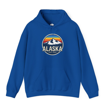 Alaska Vintage Shirt Hoodie – Royal – Alaska Cruise Shirts