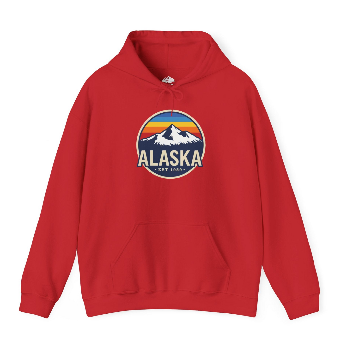 Alaska Vintage Shirt Hoodie – Red – Alaska Cruise Shirts