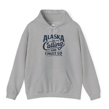 Alaska Is Calling Adventure Typography hoodie Hoodie – Sport Grey – Alaska Cruise Shirts