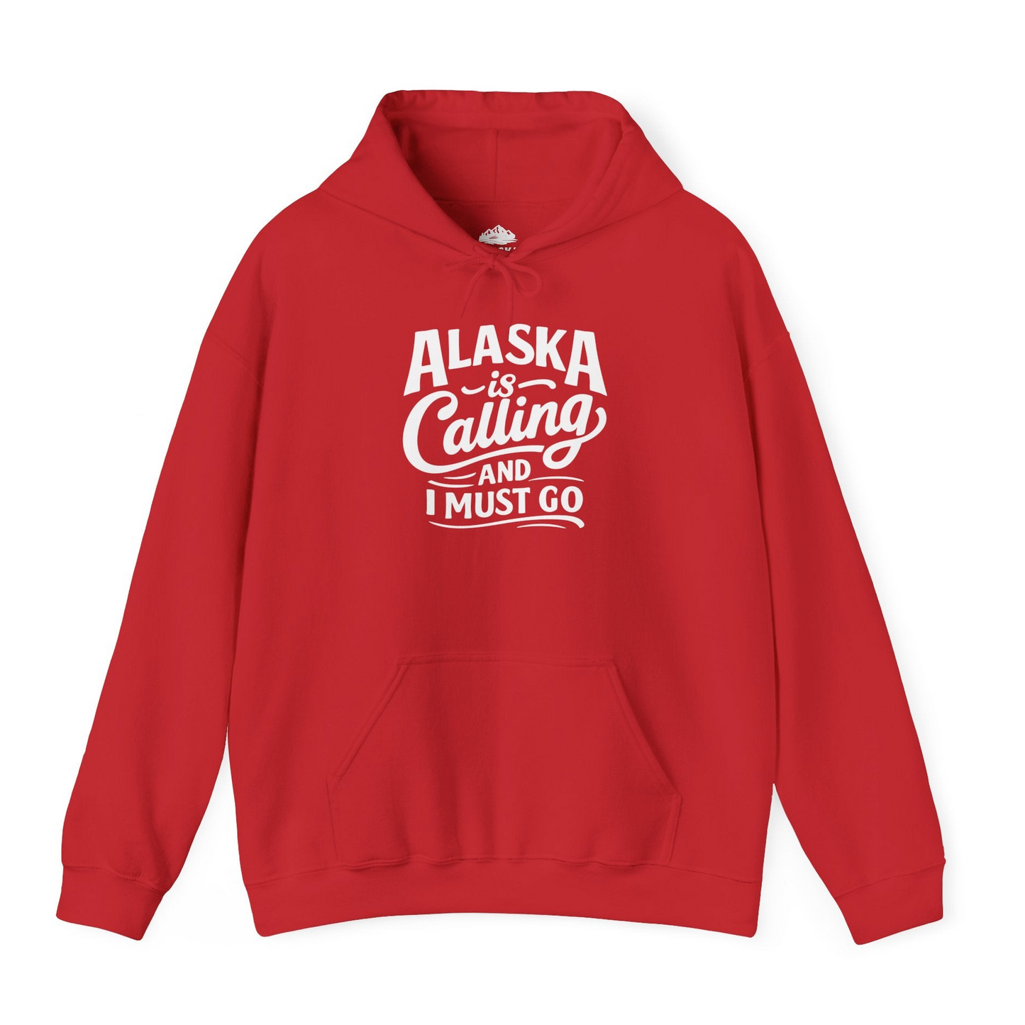 Alaska Is Calling Adventure Typography hoodie Hoodie – Red – Alaska Cruise Shirts