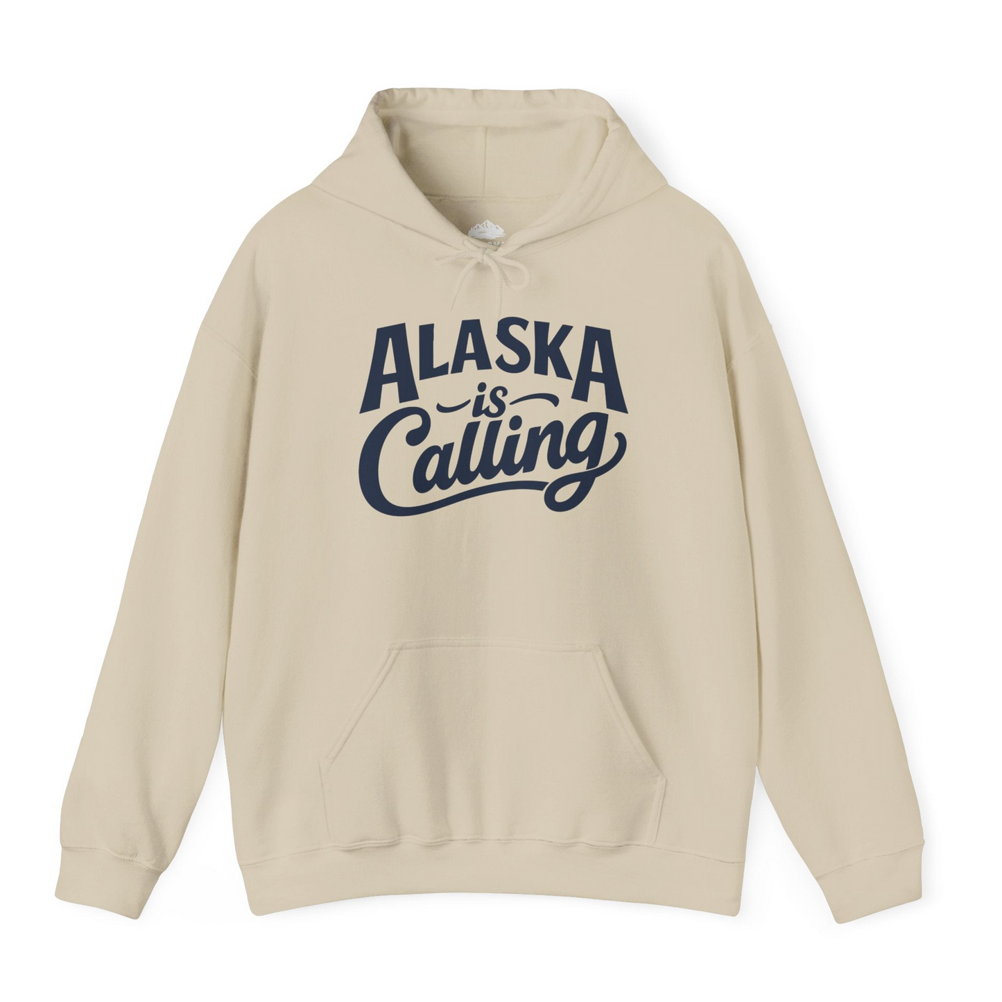 Alaska Is Calling Shirt Hoodie – Sand – Alaska Cruise Shirts