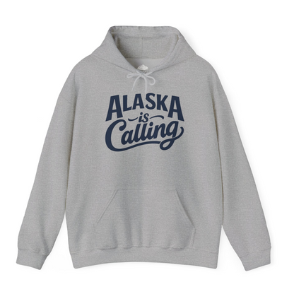 Alaska Is Calling Shirt Hoodie – Sport Grey – Alaska Cruise Shirts