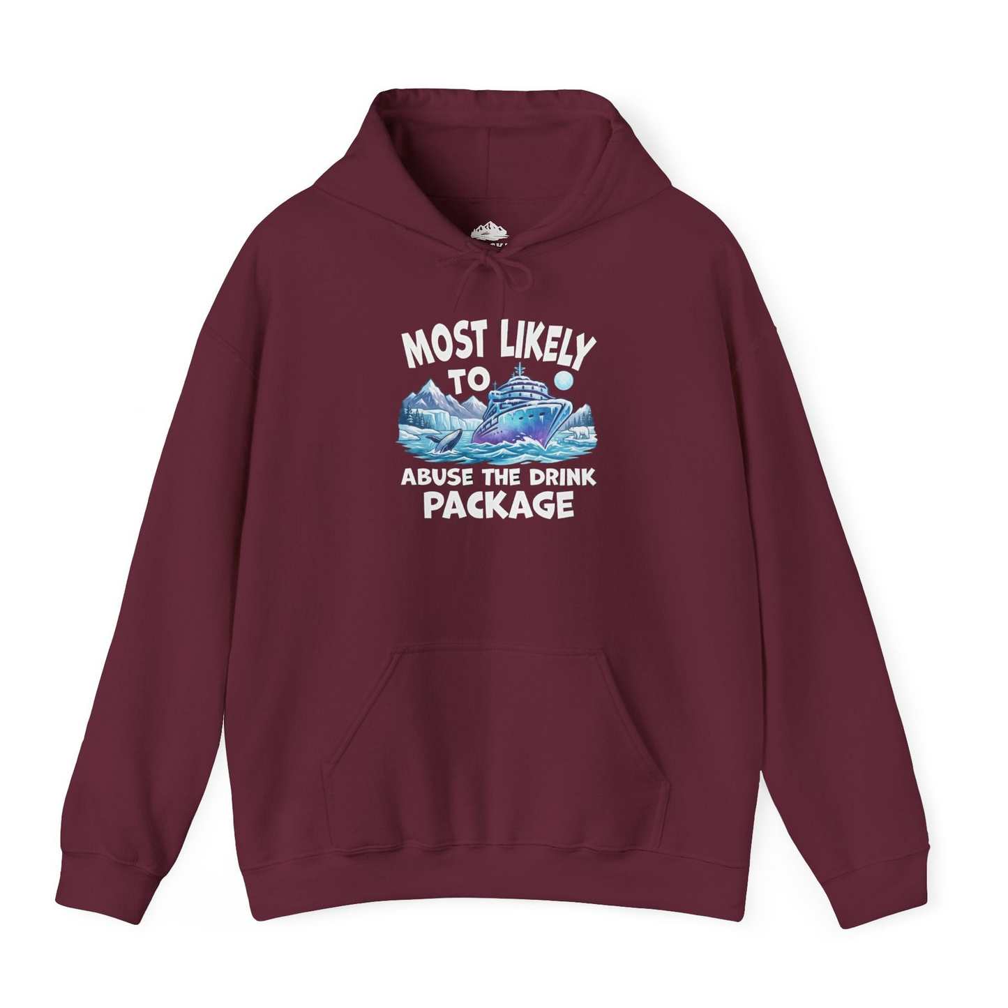 Funny Alaska Cruise Shirt Hoodie – Maroon – Alaska Cruise Shirts