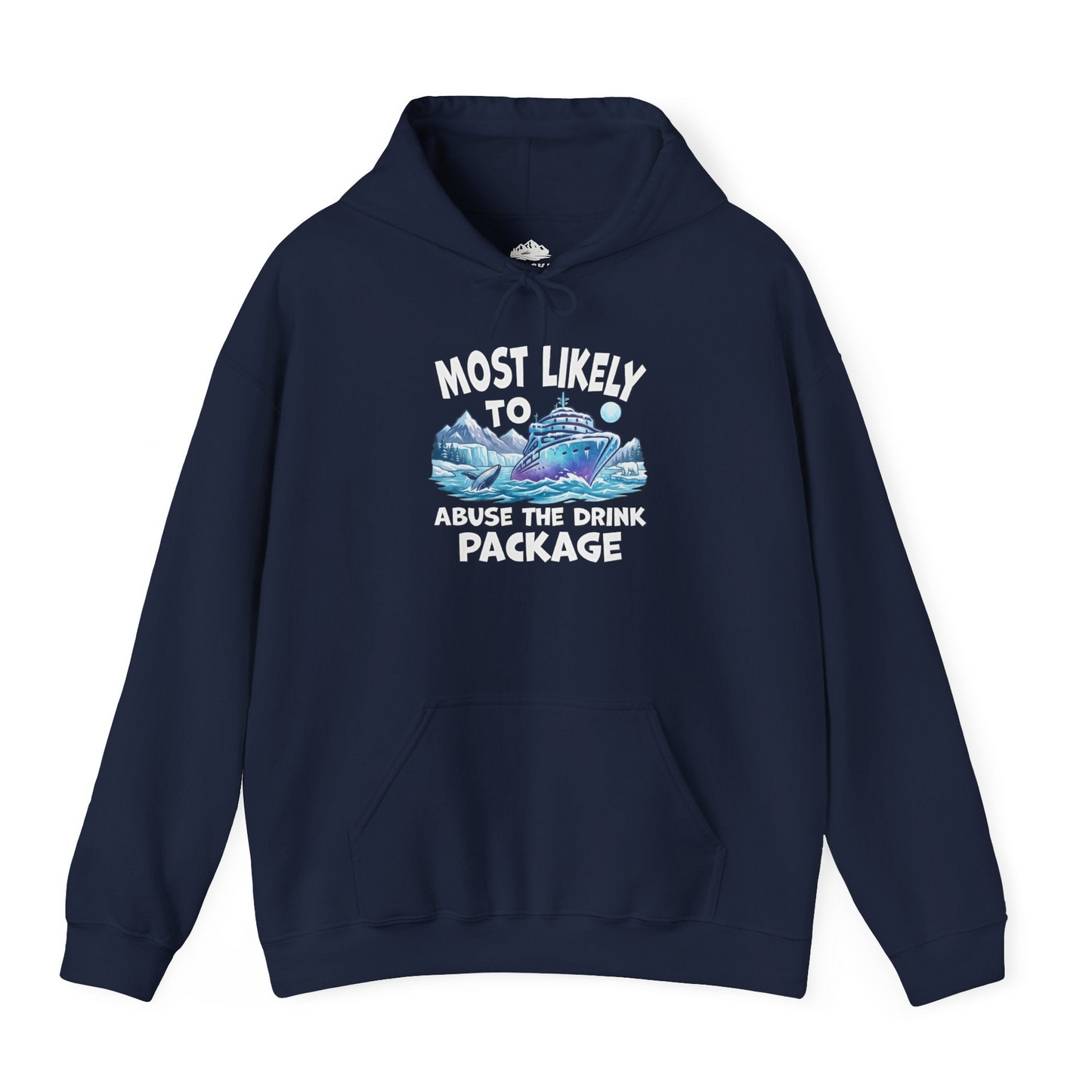 Funny Alaska Cruise Shirt Hoodie – Navy – Alaska Cruise Shirts
