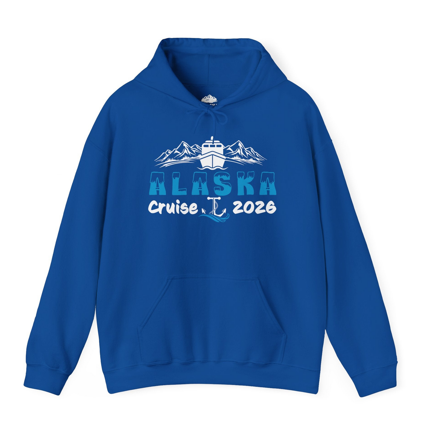 Alaska Cruise 2026 Shirt Hoodie – Royal – Alaska Cruise Shirts