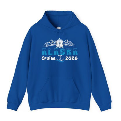 Alaska Cruise 2026 Shirt Hoodie – Royal – Alaska Cruise Shirts