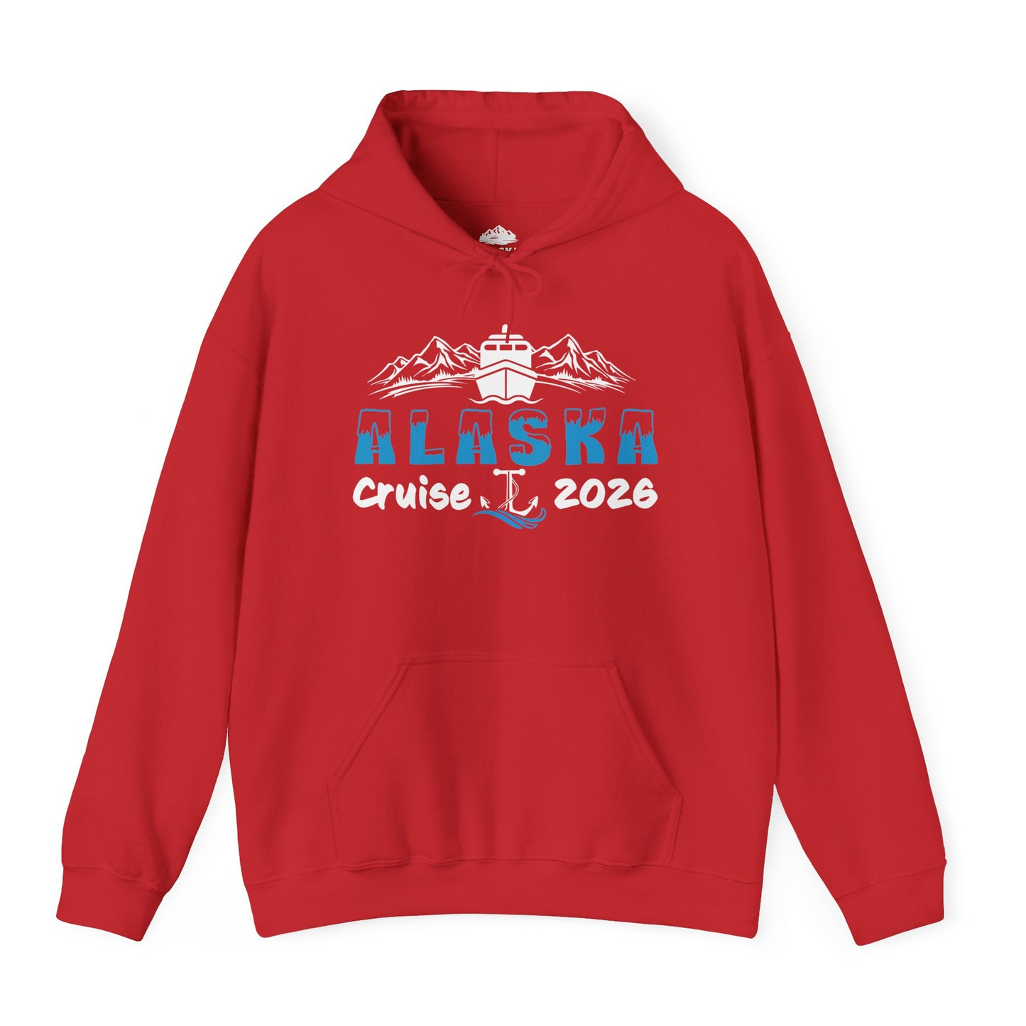 Alaska Cruise 2026 Shirt Hoodie – Red – Alaska Cruise Shirts