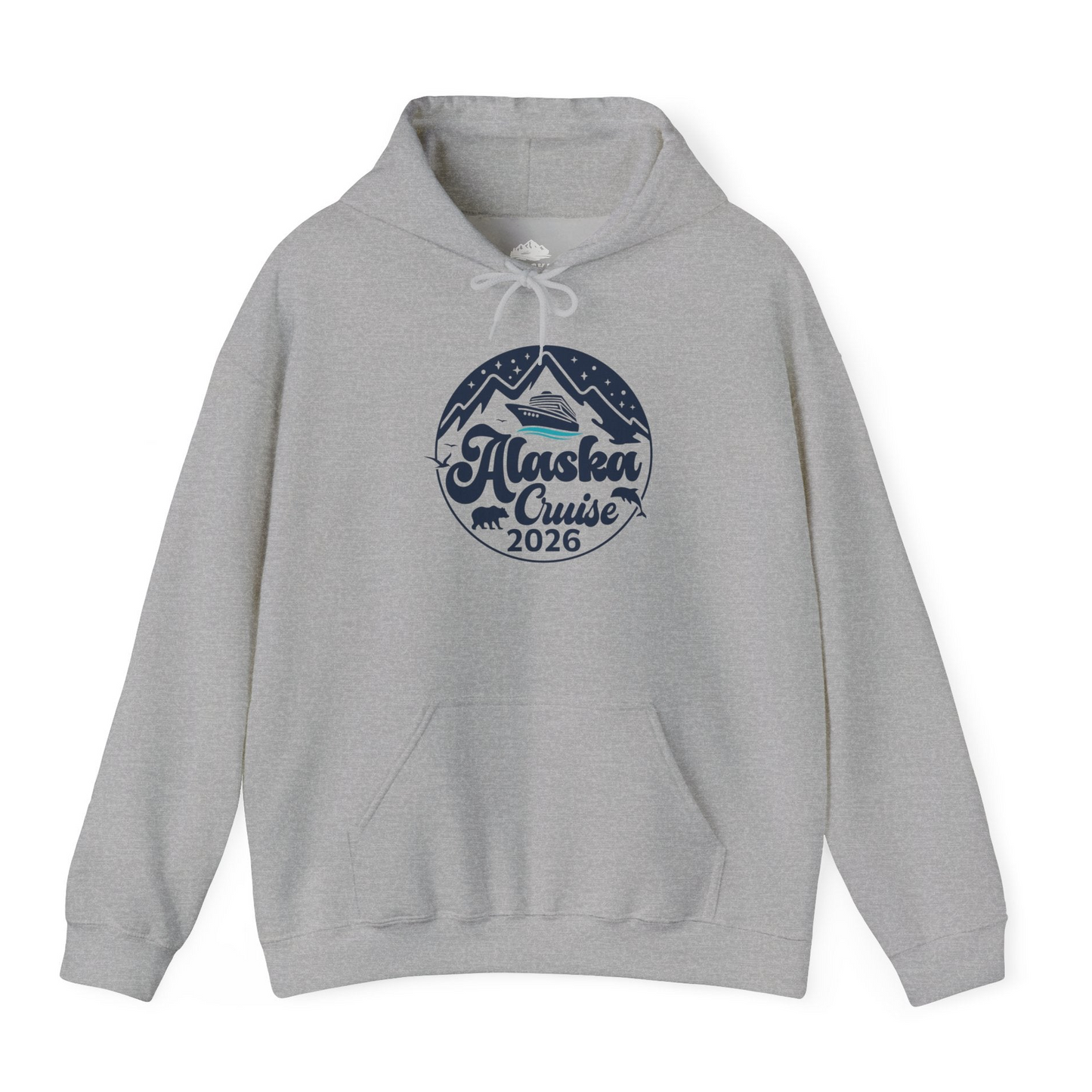 Alaska Cruise 2026 Shirt Hoodie – Sport Grey – Alaska Cruise Shirts