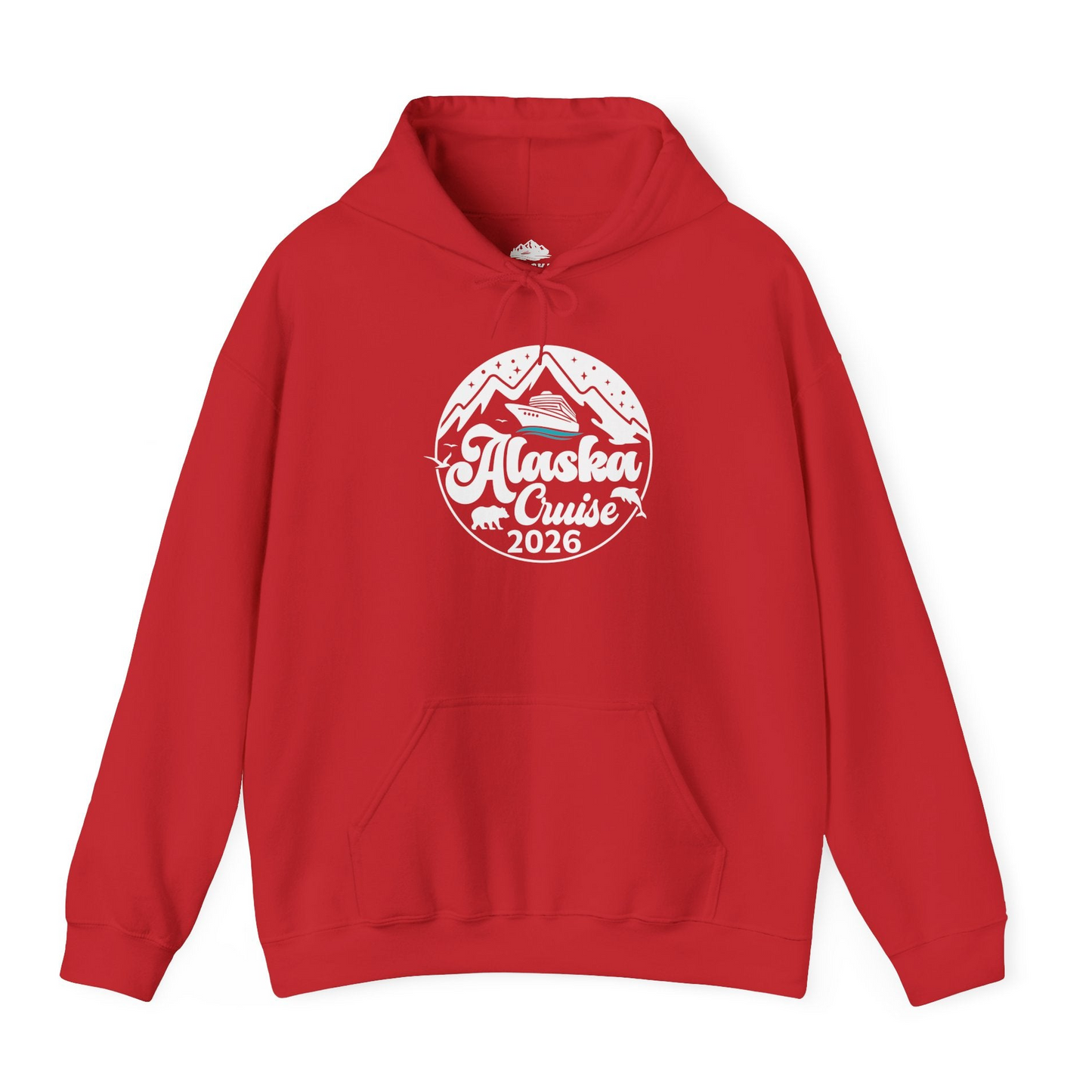 Alaska Cruise 2026 Shirt Hoodie – Red – Alaska Cruise Shirts