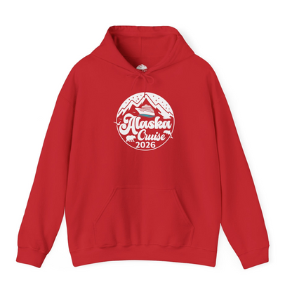 Alaska Cruise 2026 Shirt Hoodie – Red – Alaska Cruise Shirts