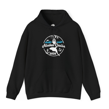 Alaska Cruise 2026 Shirt Hoodie – Black – Alaska Cruise Shirts