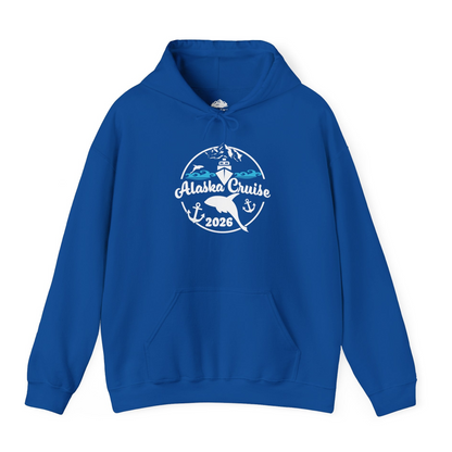 Alaska Cruise 2026 Shirt Hoodie – Royal – Alaska Cruise Shirts