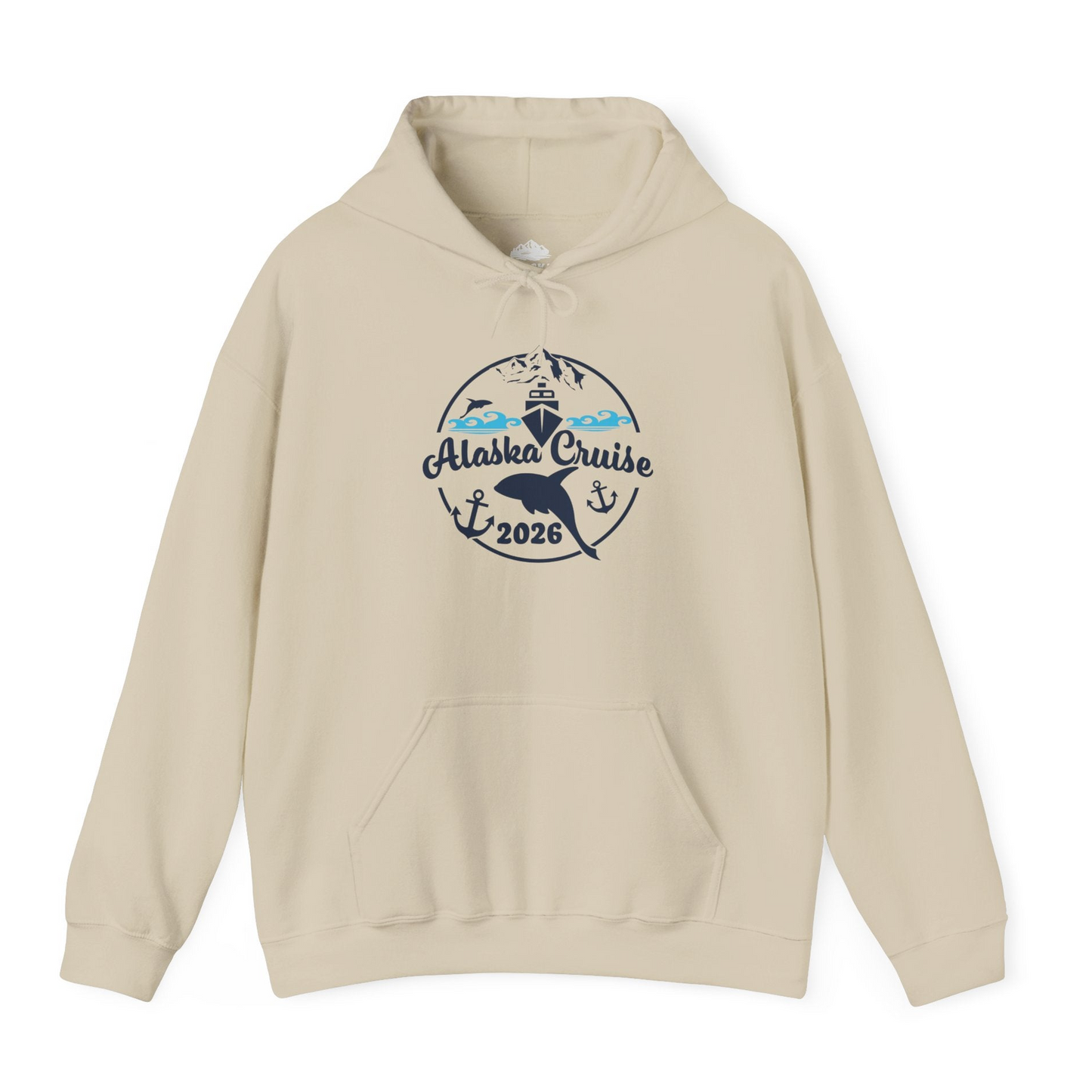 Alaska Cruise 2026 Shirt Hoodie – Sand – Alaska Cruise Shirts
