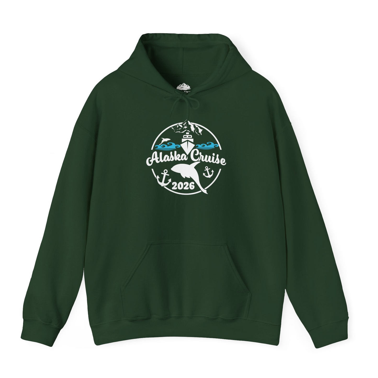 Alaska Cruise 2026 Shirt Hoodie – Forest Green – Alaska Cruise Shirts