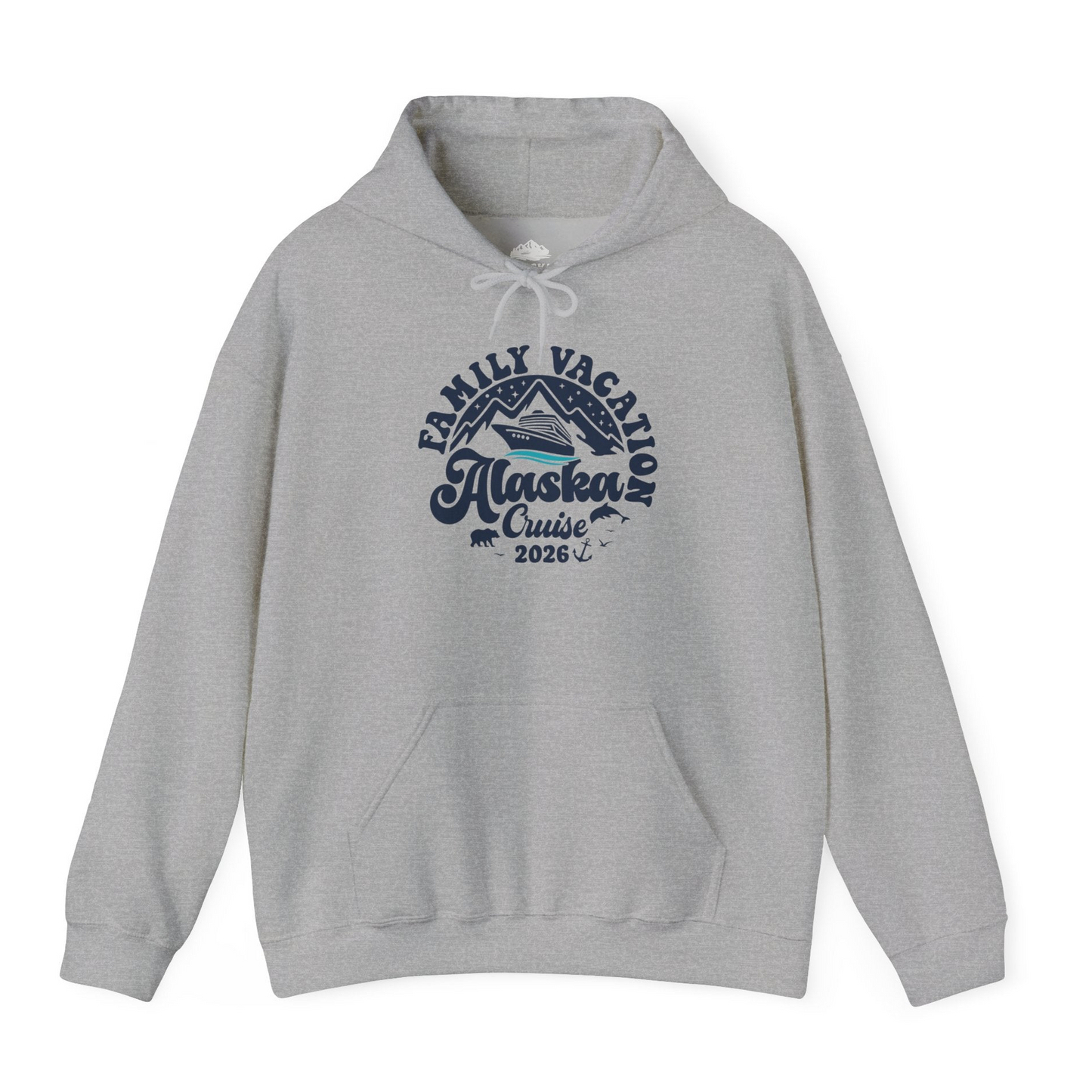 Alaska Family Cruise Shirt Hoodie – Sport Grey – Alaska Cruise Shirts
