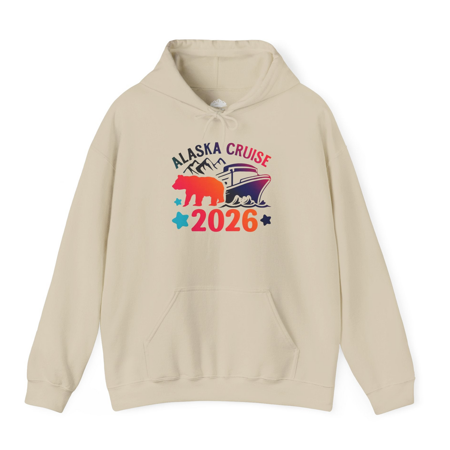 Alaska Cruise 2026 Shirt Hoodie – Sand – Alaska Cruise Shirts