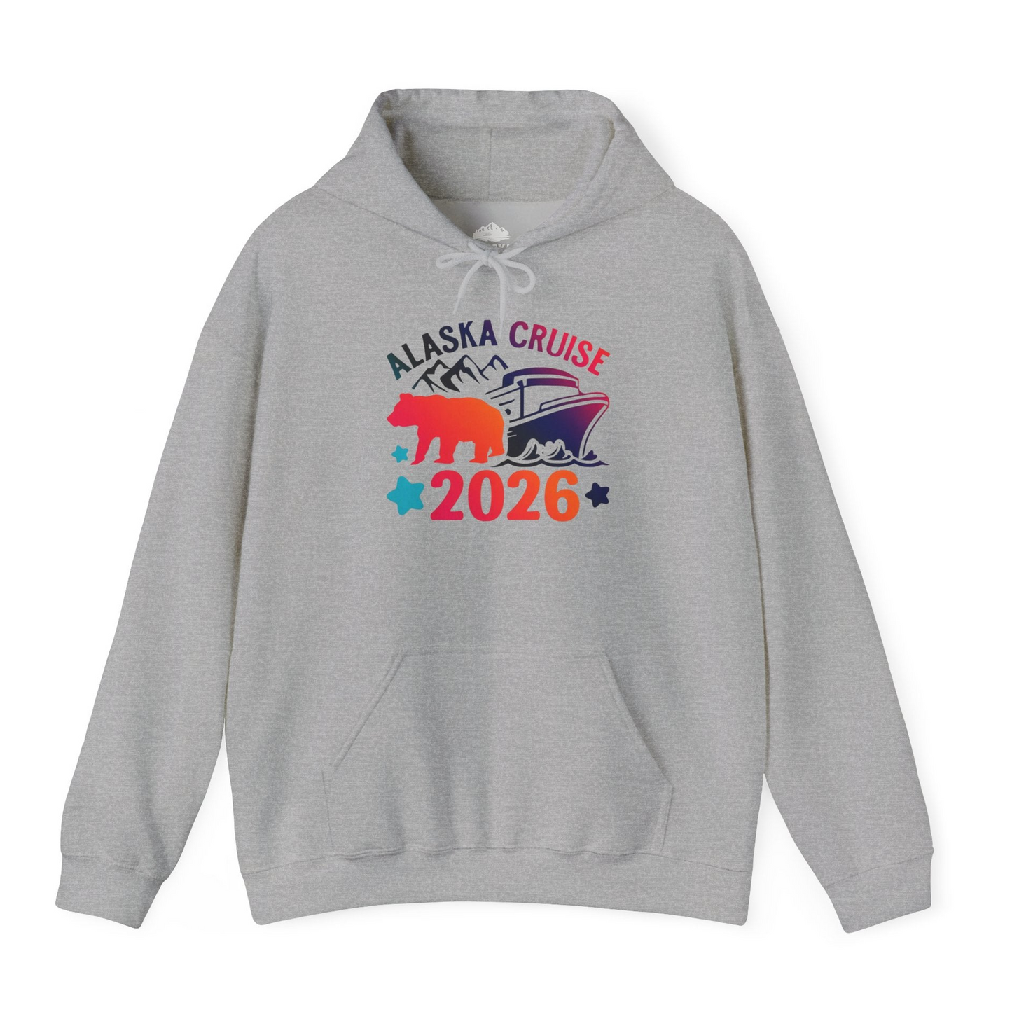 Alaska Cruise 2026 Shirt Hoodie – Sport Grey – Alaska Cruise Shirts