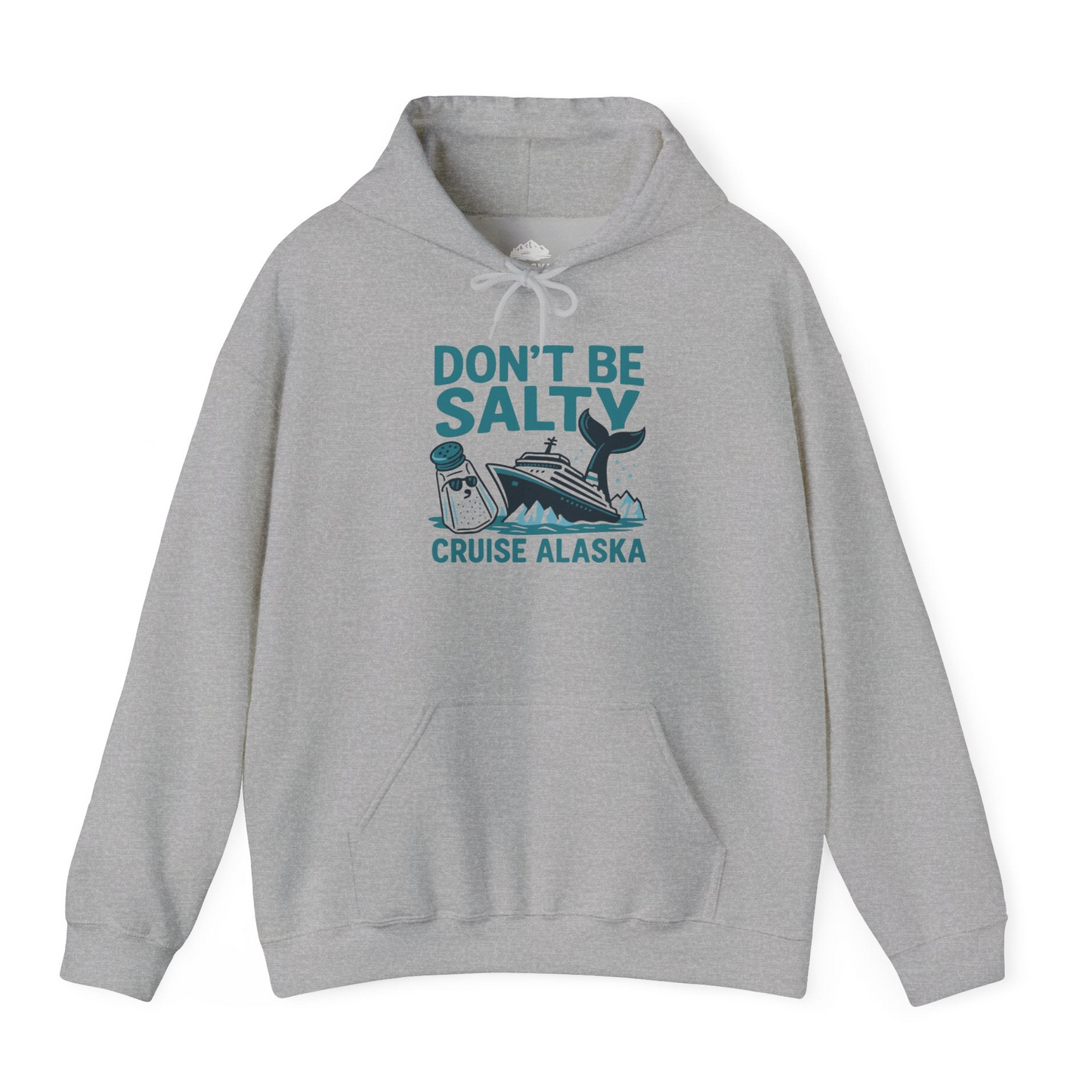 Don’t Be Salty Alaska Cruise Shirt Whale Pun Funny Vacation Tee — Hoodie Hoodie – Sport Grey – Alaska Cruise Shirts