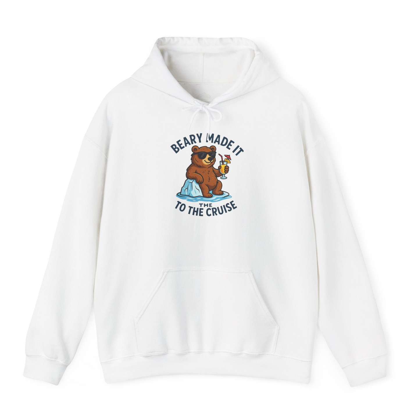 Funny Cruise Bear Shirt Hoodie – White – Alaska Cruise Shirts