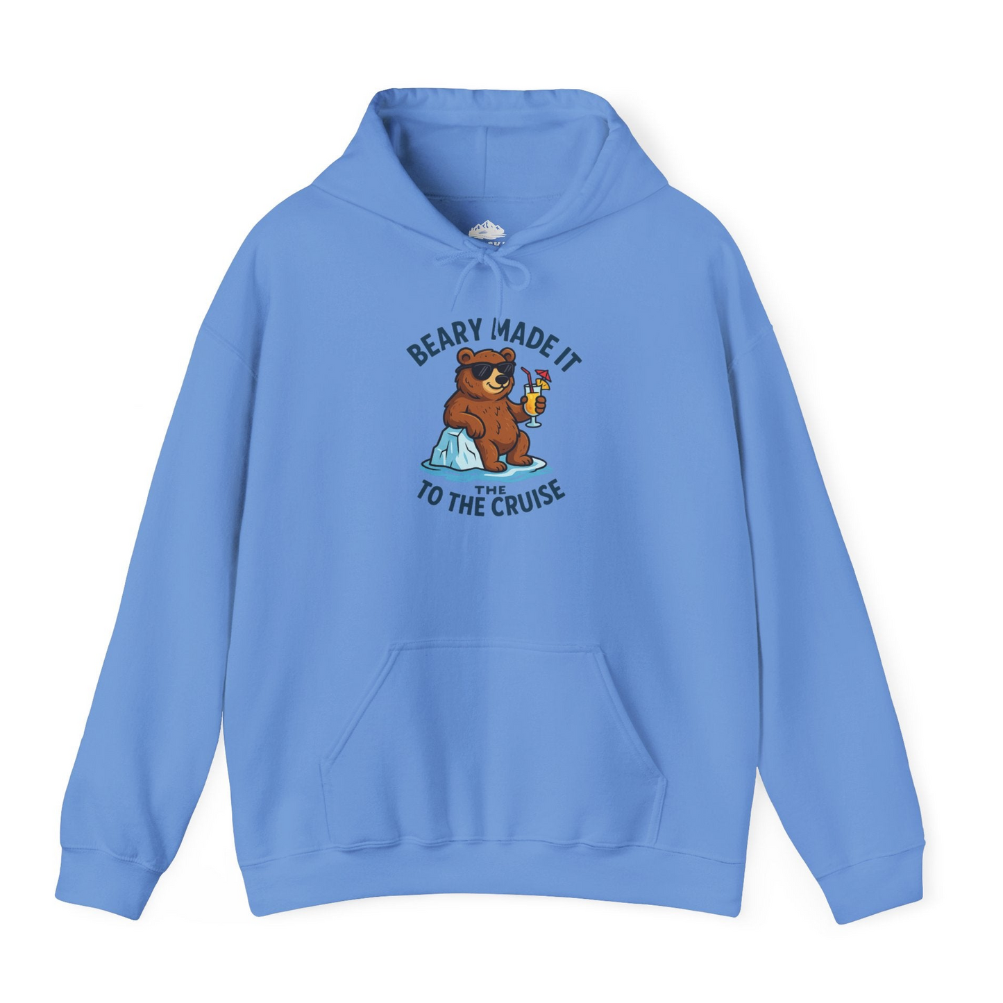 Funny Cruise Bear Shirt Hoodie – Carolina Blue – Alaska Cruise Shirts
