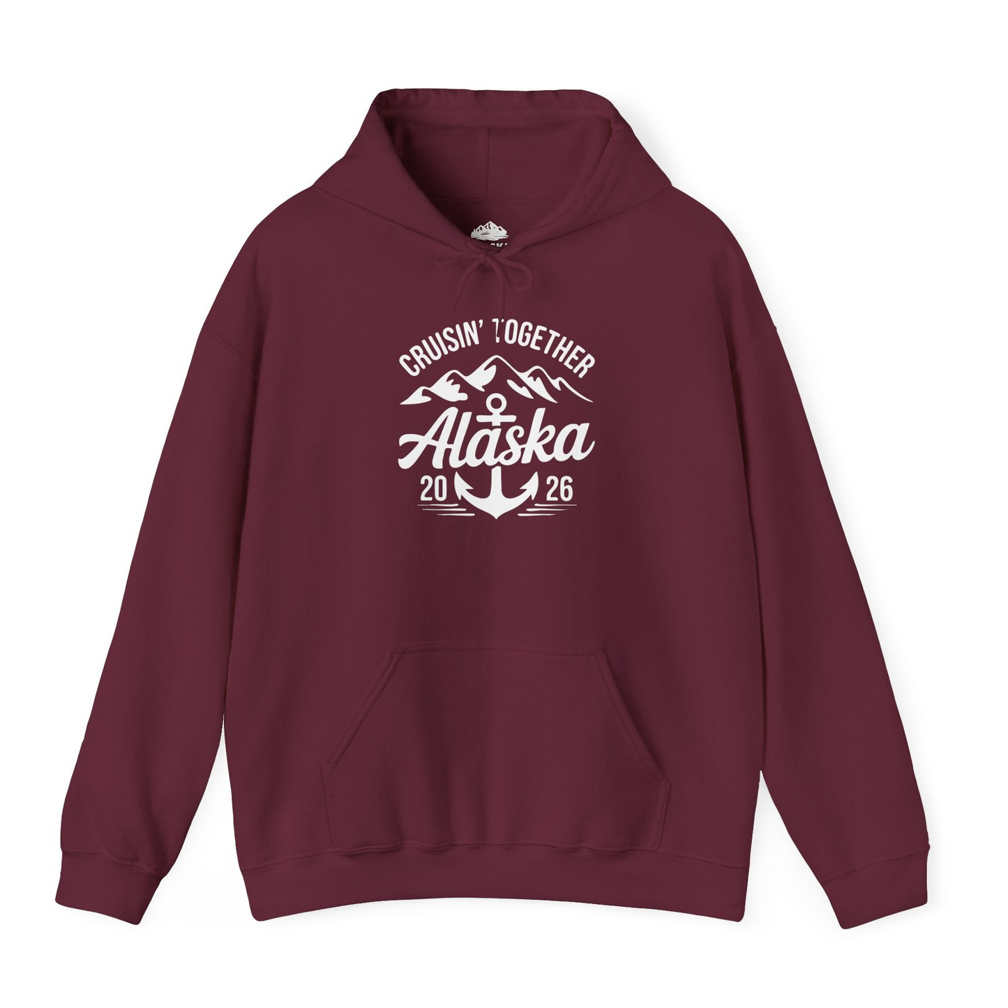 Alaska Cruise Shirt Hoodie – Maroon – Alaska Cruise Shirts