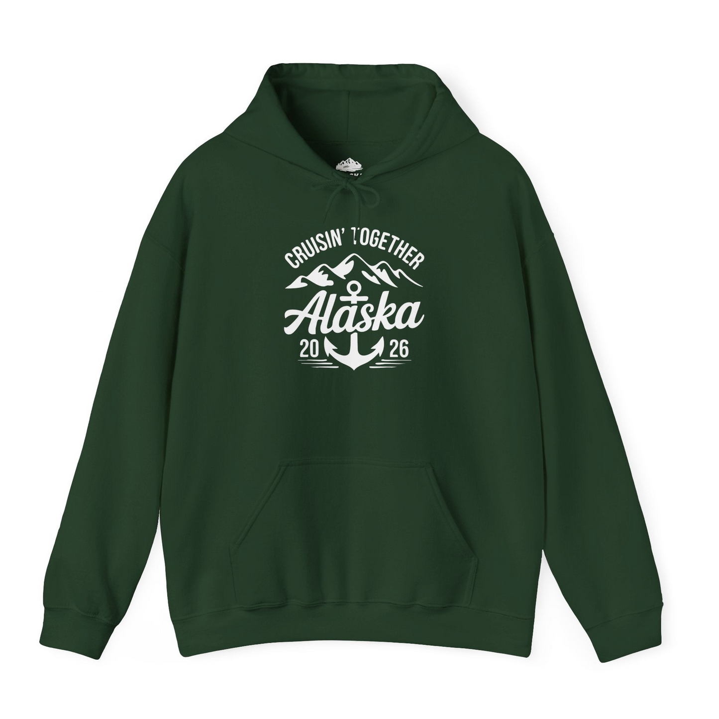 Alaska Cruise Shirt Hoodie – Forest Green – Alaska Cruise Shirts