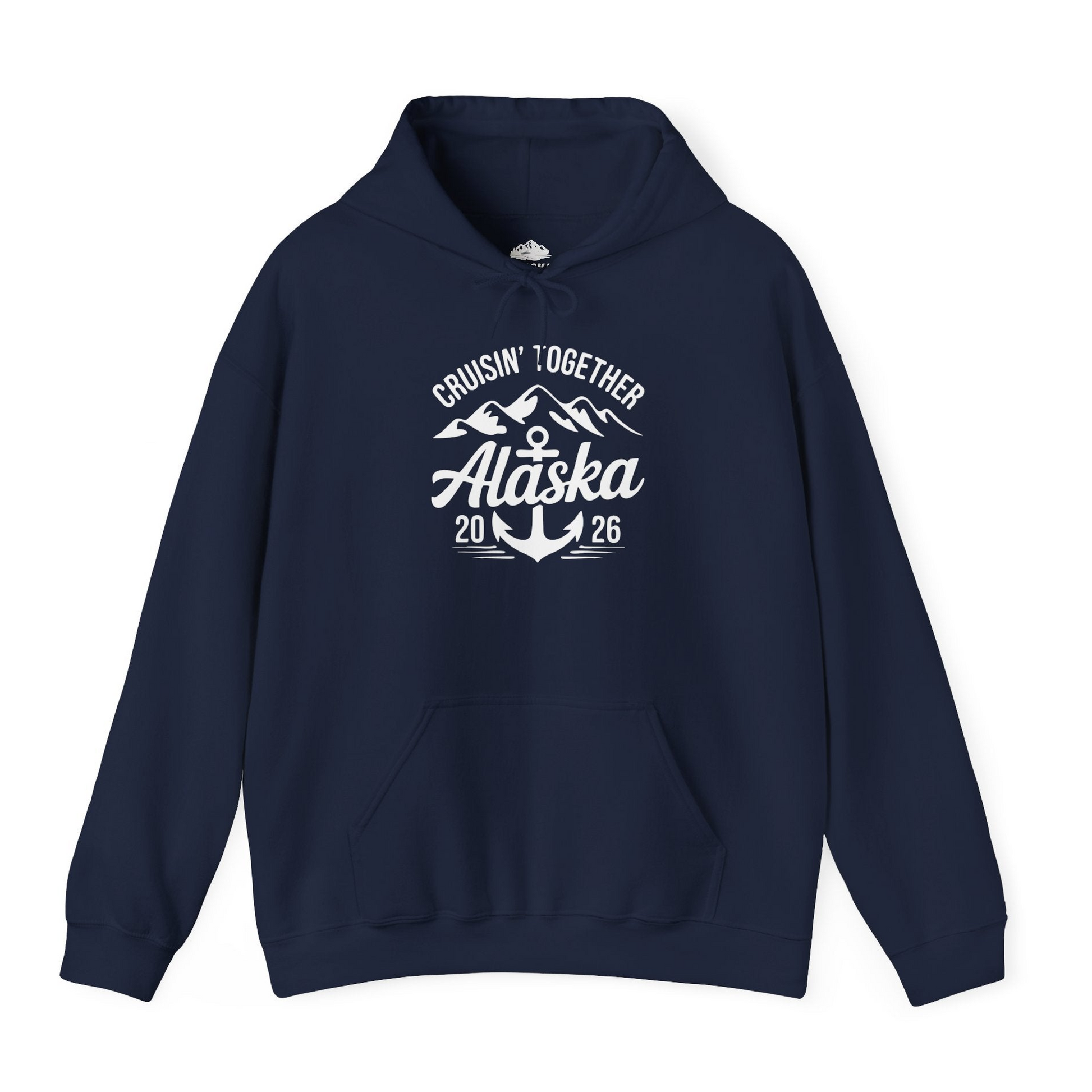 Alaska Cruise Shirt Hoodie – Navy – Alaska Cruise Shirts