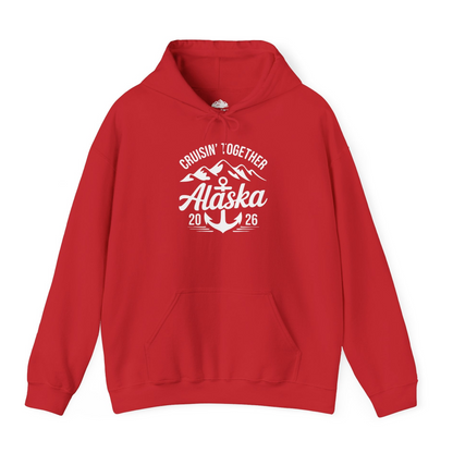 Alaska Cruise Shirt Hoodie – Red – Alaska Cruise Shirts