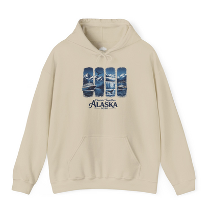 Alaska Cruise Adventure Shirt Hoodie – Sand – Alaska Cruise Shirts