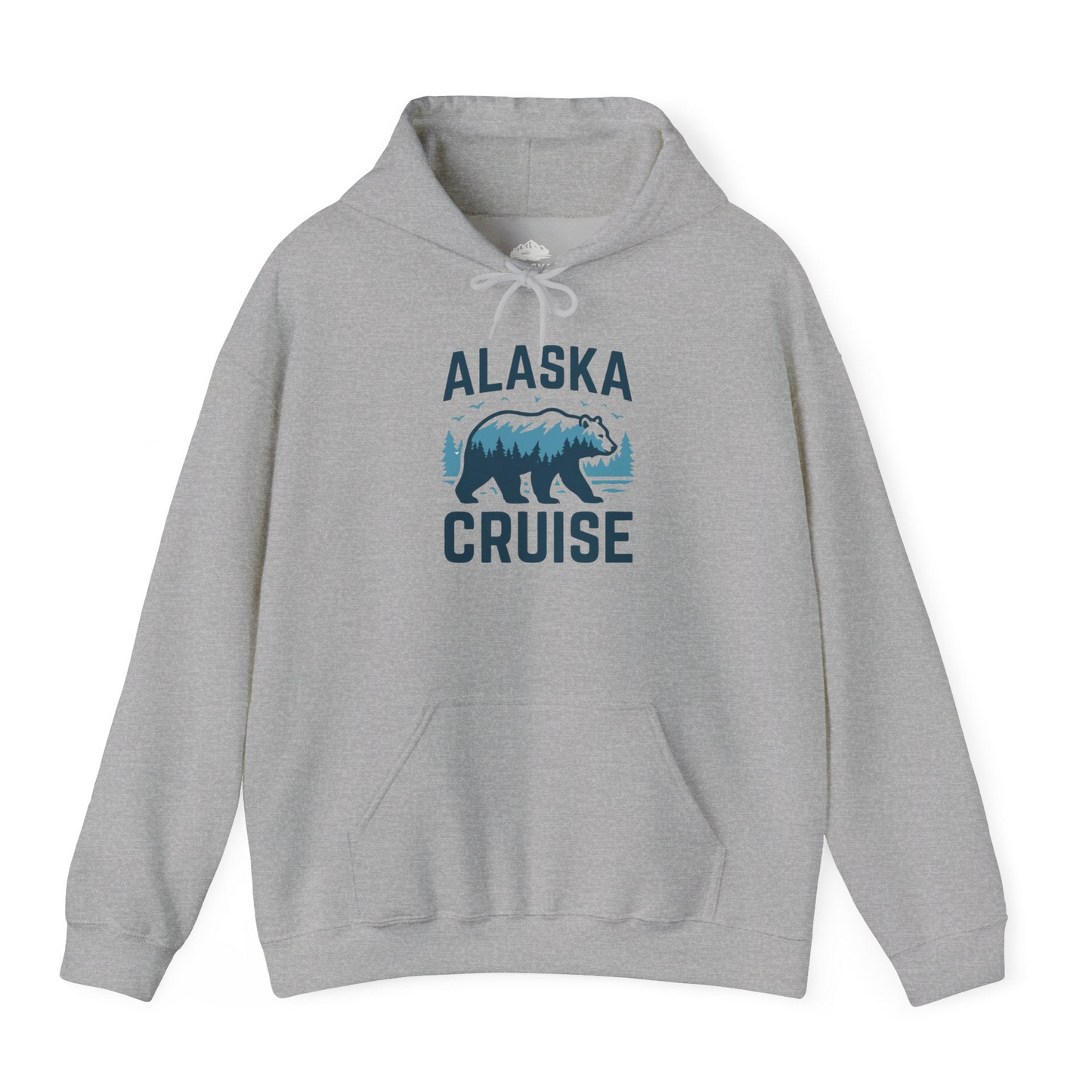 Alaska Cruise Shirt Bear Silhouette Forest Wildlife Nature Tee — Hoodie Hoodie – Sport Grey – Alaska Cruise Shirts